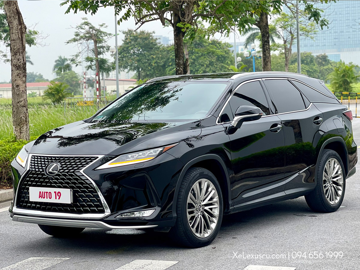 Bán xe Lexus RX350 cũ, bản 7 chỗ, màu Đen, sản xuất 2021, XEM NGAY